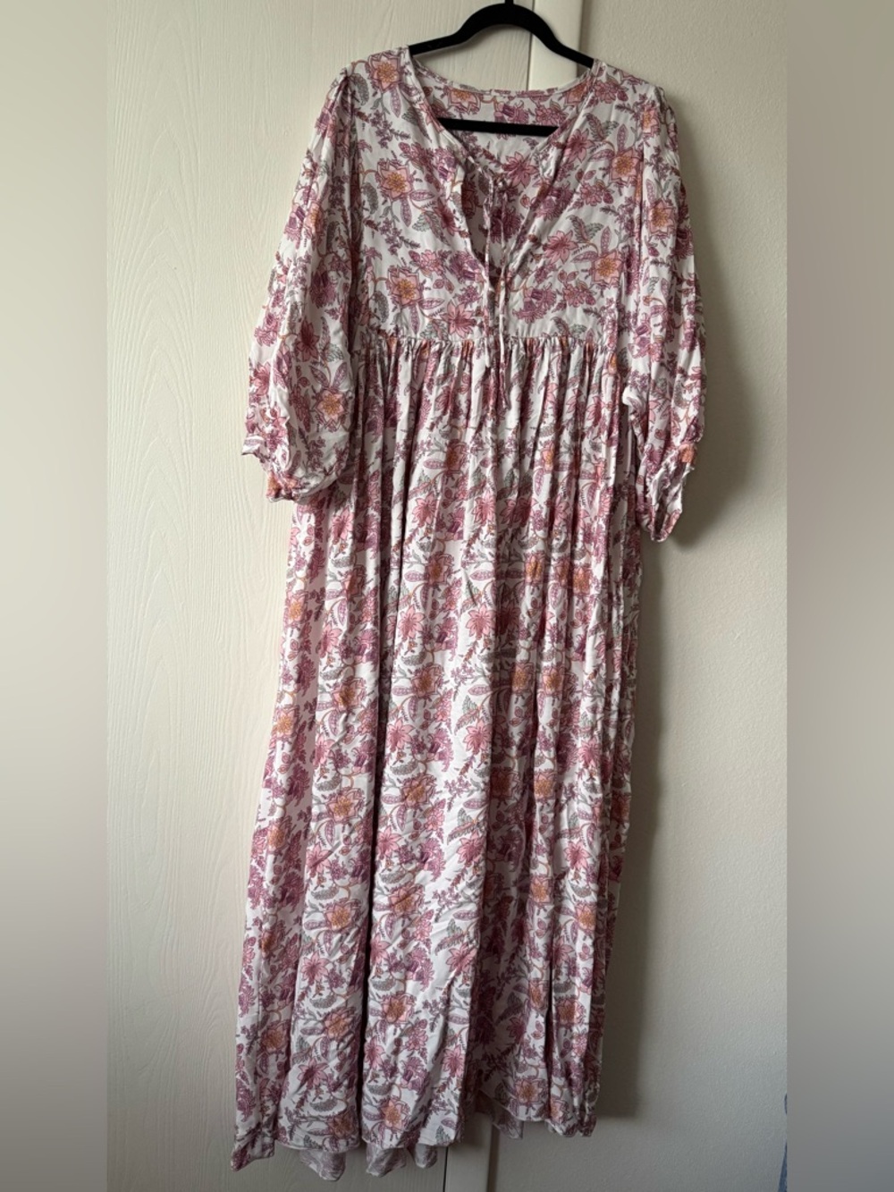 White and pink Floral Maxi Dress Tall